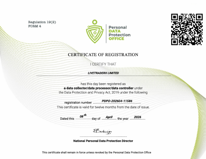 PDPO certificate — LivePay
